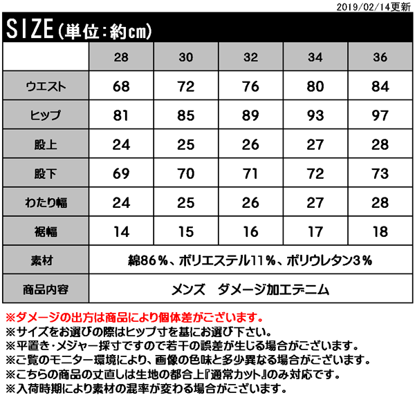 エレガントメンズ デニム サイズ表 ファッショントレンドについて