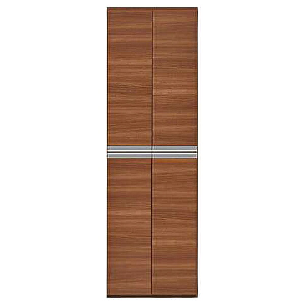 【ENTRANCE FURNITURE エントランスファニチャー　幅約60cm　2本重ね使用】　キッチン収納　リビング収納　玄関収納　日本製　完成品　最上位等級規格製品：F★★★★　ECD-60L/リアルウォールナット