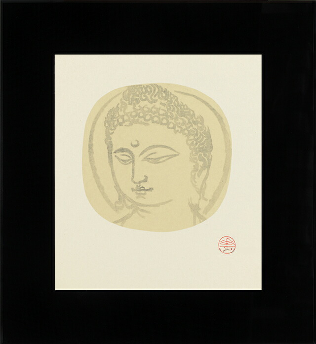 楽天市場】川合玉堂 三保の富士 日本画 ブラックガラスフレーム 黒額