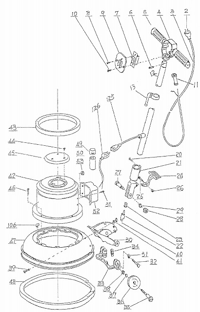 楽天市場】アマノ武蔵電機 12インチポリッシャー部品 ハンドルヨーク