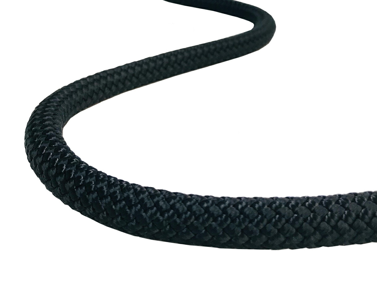 TOWA　KM-3 スタティックロープ 9.5mm ブラック 200m【業務用Teufelberger 3304-12-00660 Static Rope 10.5ミリ ロープ ブランコ ガラス 清掃 トーワ