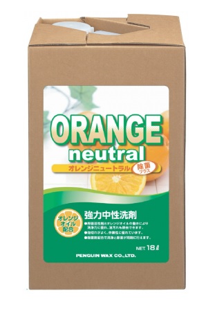 ペンギン　オレンジニュートラルbb 除菌プラス（18L）【業務用 ウイルス インフルエンザ除菌剤配合中性洗剤 床用洗剤 18リットル】