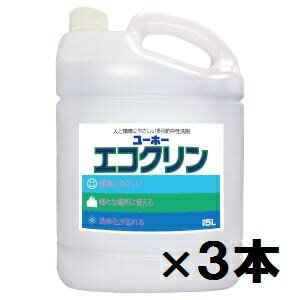 ミッケル化学　エコクリン（5L×3本）【業務用 ユーホーニイタカ】