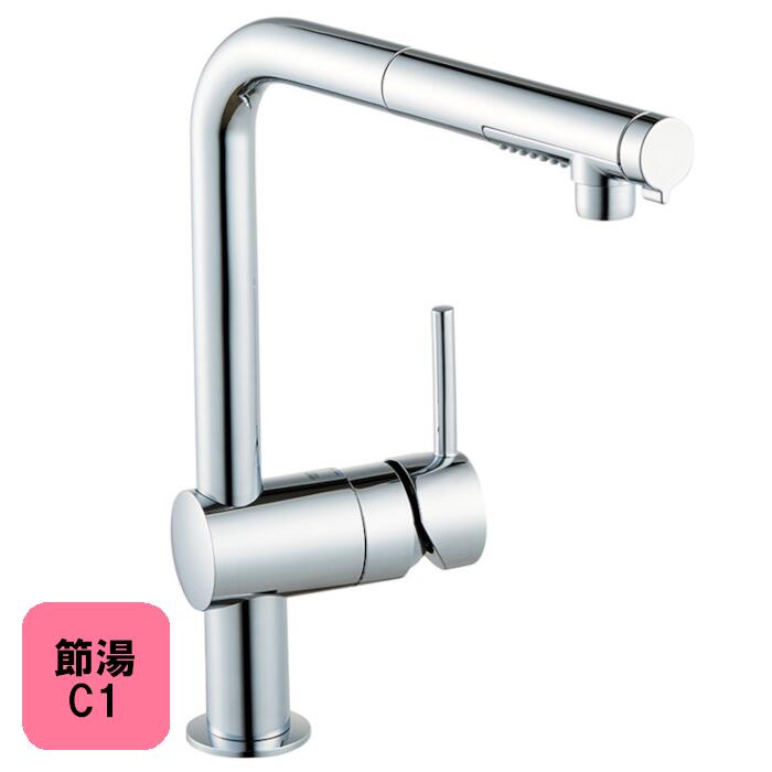 [JP369303] キッチン水栓 シングルレバー ヘッド引出しタイプ ミンタ GROHE グローエ