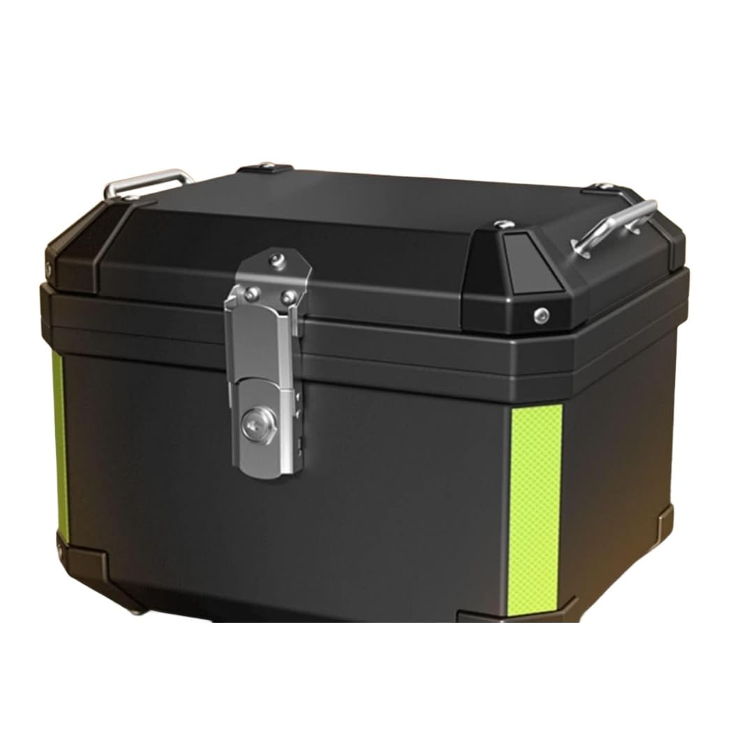 バイク 着脱簡単 リアボックス ボックス 大容量45L (ブラック) テールボックス バイク用リアボックス 未塗装ブラック フルフェイス モノロックケース 四角 304防犯対策用｜クリーニングエイト