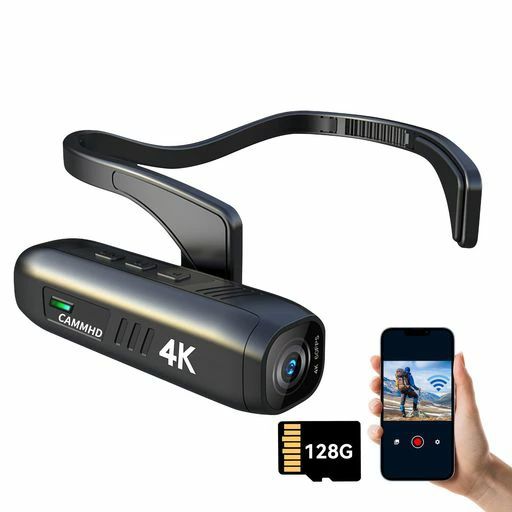 CAMMHDC2128Gテレビカメラ4K上半身写真機2200mAh5～7第四次元のやり方六軸手ぶれ押しとどめるウェラブルカメラ無線LAN繋ぎ合わせるAPP抑えつける頭顱写真機話し合い旅するVlogの映画化