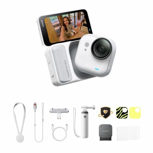 Insta360GOUltraライフスタイルキットホワイト|vlog写真器衣嚢から領域が変わる軽さ動き写真器小型