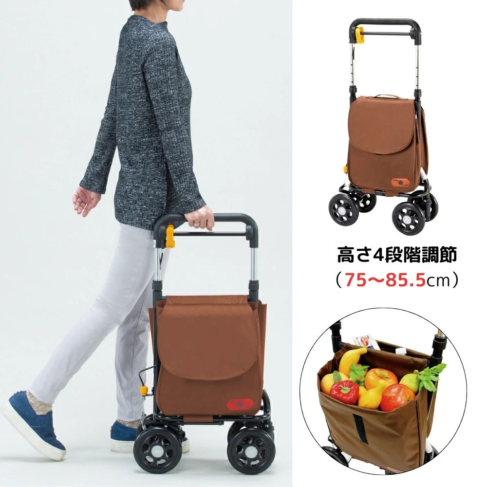 大容量 送料無料 おしゃれ 旅行 右利き キャリーバッグ ショッピングカート サイドフィット ショッピングキャリー 横押しカート 横押し （ 日本製 取り外し 対応 4輪 バッグ 高さ調節 左利き｜クリーニングエイト
