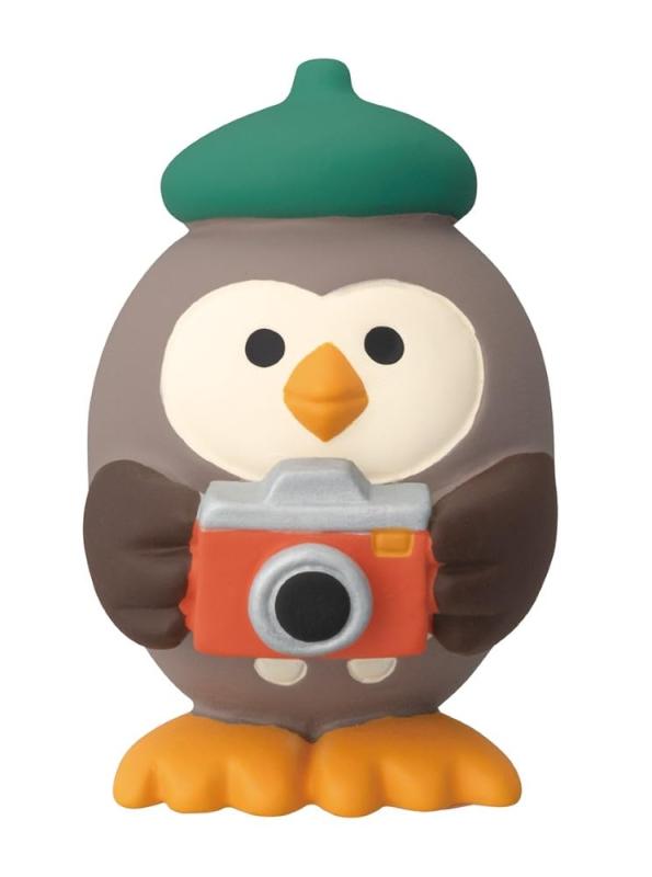 楽天市場】コンコンブル どんぐり山 ふくろうカメラマン | 小物 置物