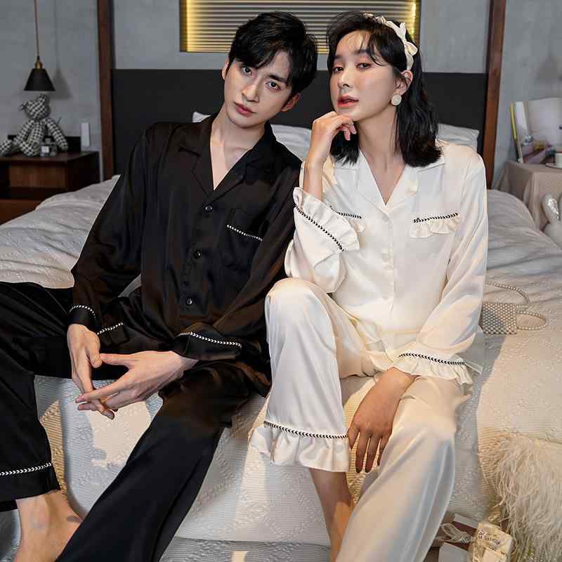 パジャマ レディース メンズ 春夏 秋冬 接触冷感 長袖 上下セット ルームウェア 再生繊維 寝間着 部屋着 涼しい 高級感 リラックス 快適 通気性 4,770円