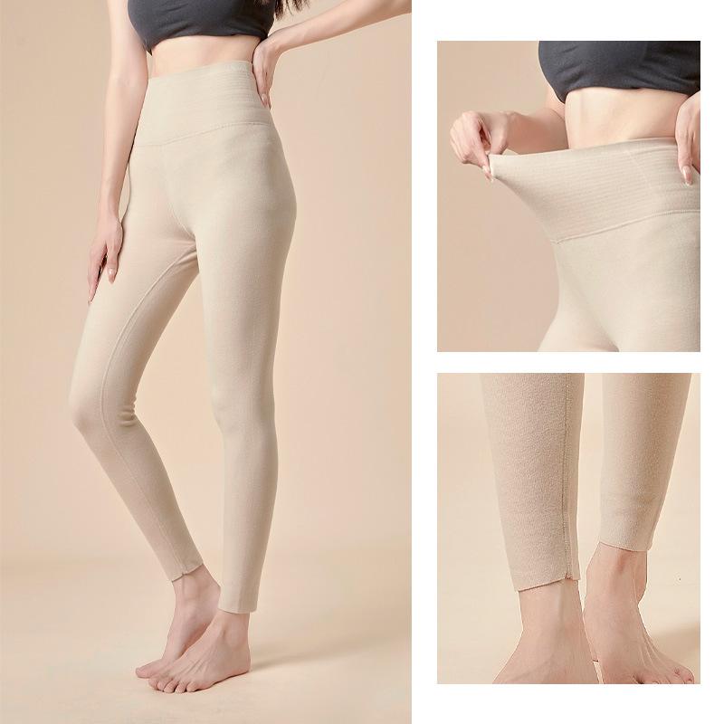 パンツ レディース 秋冬 あったか裏起毛 暖かい 高 elastic ウエスト あたたかい インナー スキニー レギンス M L XL XXL 黒 紫 ベージュ