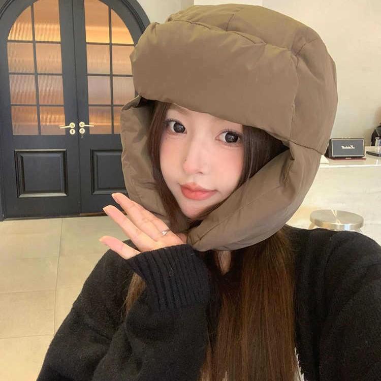 帽子 レディース 秋冬 防寒 暖かい 羽毛 コットン 雷鋒帽 フライトキャップ 耳あて付き かわいい おしゃれ 韓国 アウトドア 普段使い 旅行2