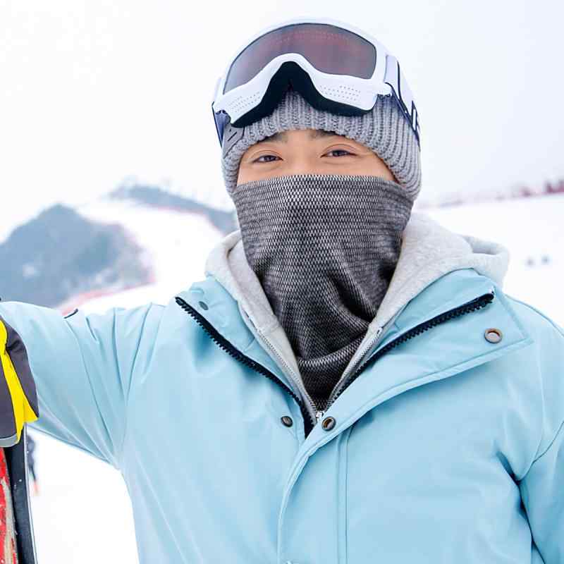 ネックウォーマー 秋冬 男性用 女性用 防寒 保温 格子柄 ・希 滑雪 スノーボード アウトドア 運動2|clearstore