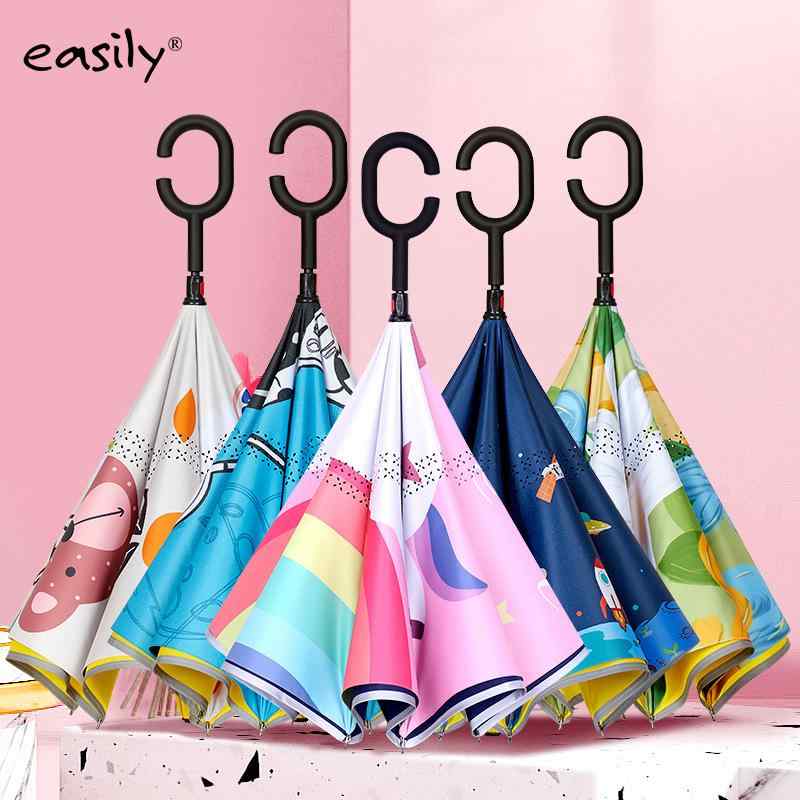 傘 子供用 小学生 男の子 女の子 長傘 手開き式 8本骨 かわいい おしゃれ 幼稚園 保育園 通学 庭菊 熊猫 恐竜 ユニコーン2