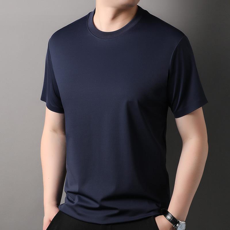 Tシャツ メンズ 男性用 半袖 トップス カットソー 薄手 接触冷感 無地 夏 部屋着 普段使い