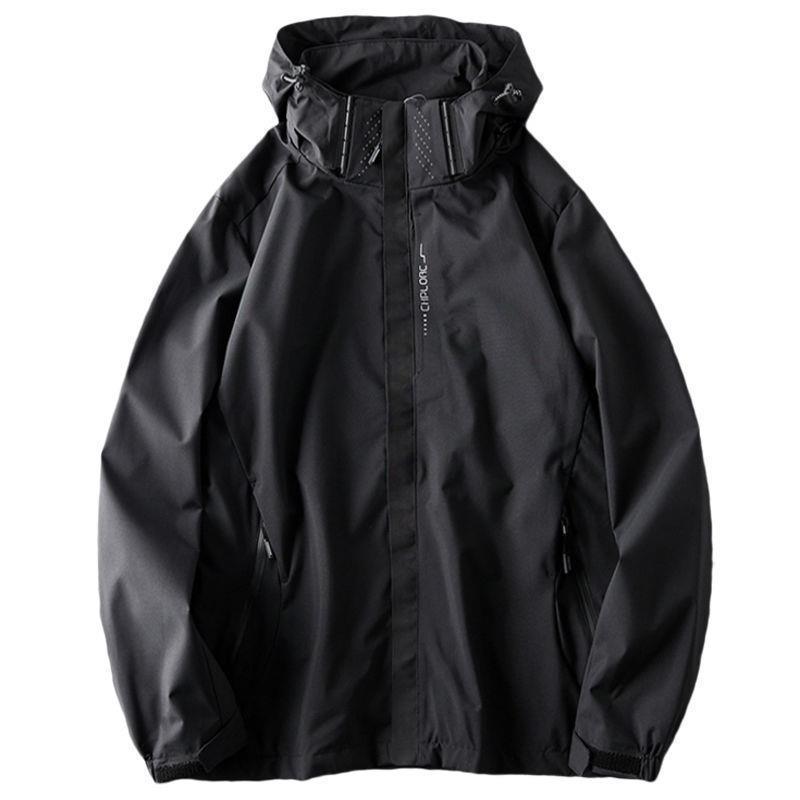 ジャケット 男性用 アウトドア 登山 防風 防水 アウター メンズ スポーツ ブルゾン ジャンパー 撥水 薄手 合体型 春夏 秋冬 紺色 黒色 グレー 青色 米白色
