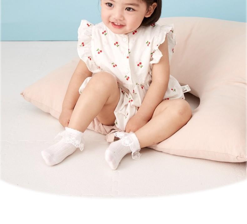 靴下 キッズ 女の子 レース フリル コットン 春夏 薄手 ショート ソックス かわいい 快適 通気性 1歳 2歳 3歳 4歳 5歳 6歳 7歳 8歳 9歳 10歳