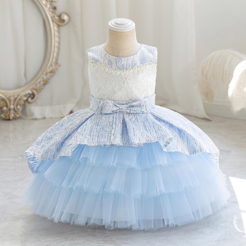 ワンピース 子供 女の子 プリンセスドレス チュールスカート 発表会 結婚式 誕生日 パーティー フォーマルドレス 膝丈 ノースリーブ 春夏秋冬 70 80 90 100 110cm