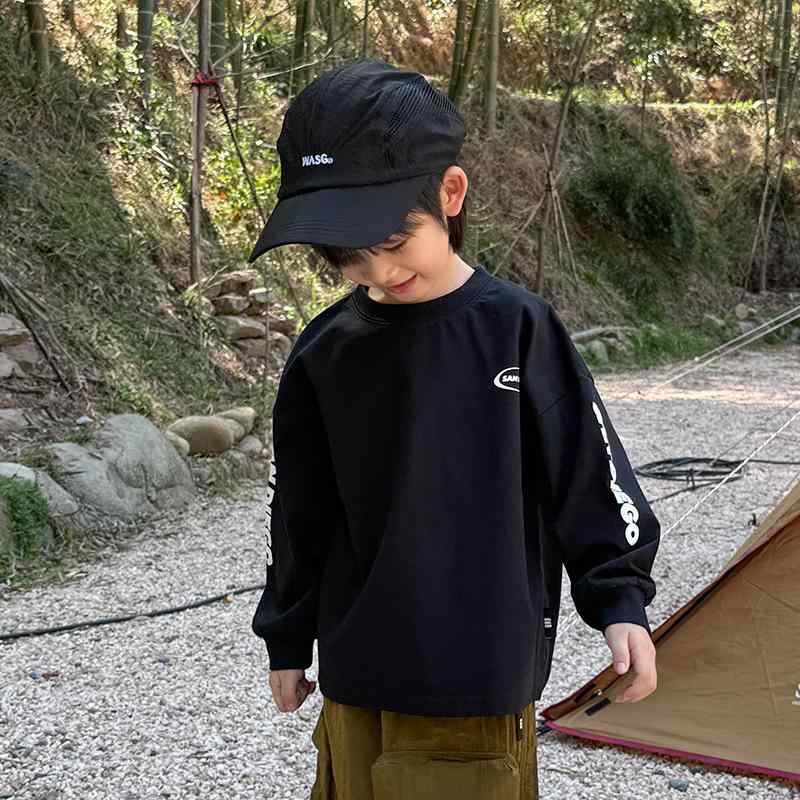 Tシャツ キッズ 子供用 春夏 長袖 アウトドア スポーツ 接触冷感 吸湿速乾 プリント カットソー トップス 4,162円