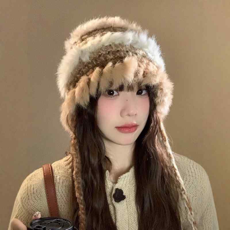 ニット帽 レディース 秋冬 暖かい 毛糸帽子 かわいい 韓国風 リボン付き 防寒 小顔効果 ベージュ ブラック ピンク レッド グリーン2