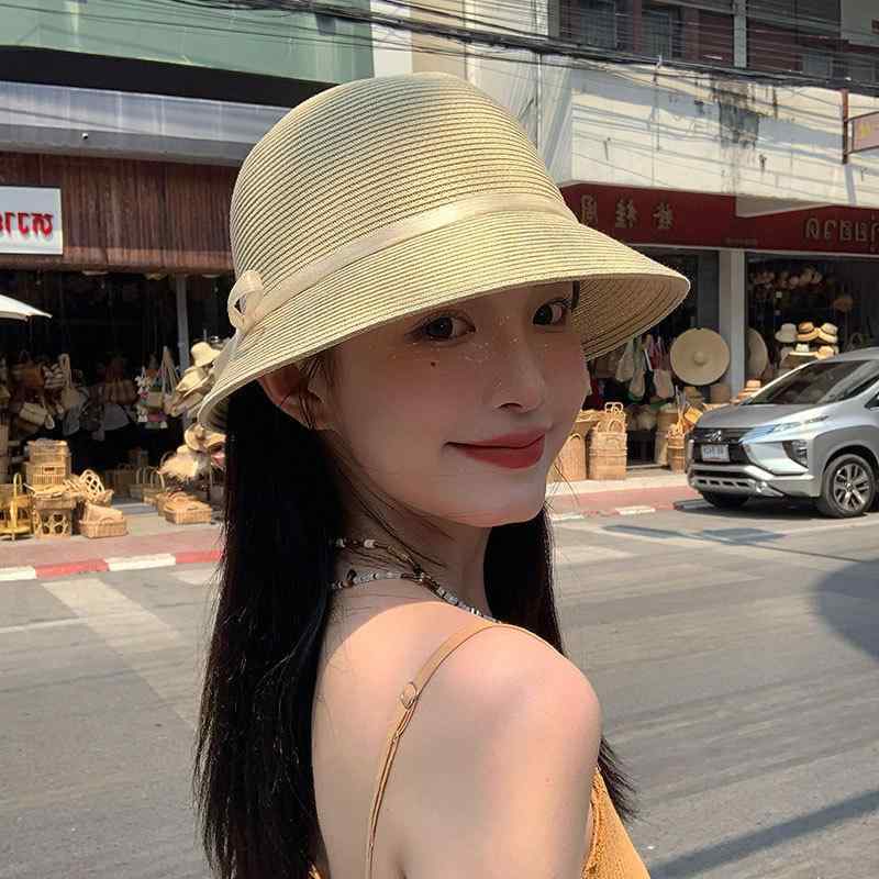 麦わら帽子 レディース 春夏 UVカット 遮光 日よけ帽子 女性用 帽子 漁師帽 小顔効果 通気性 ベージュ系 カーキ系