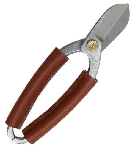坂源 生花鋏 レザーカスタム プロ 本革巻き 約16.5×5cm 日本製 ブラウン 9069