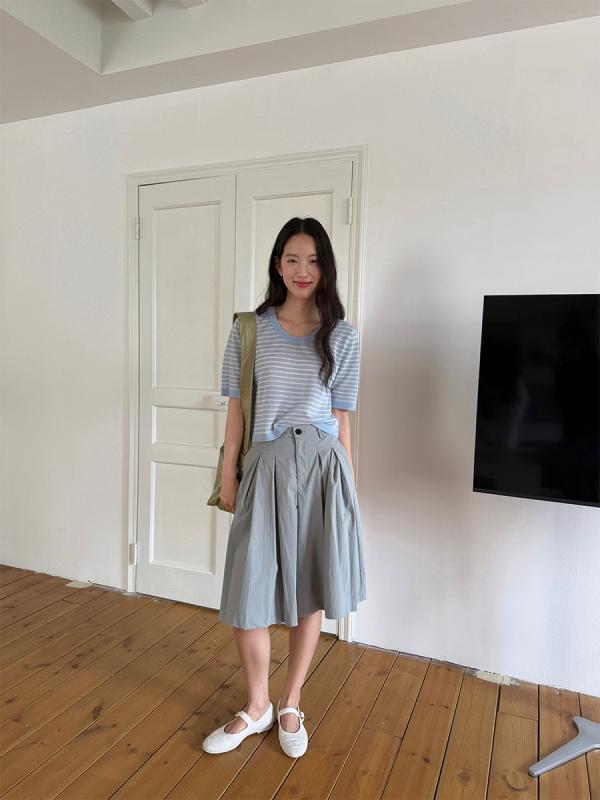 パンツ レディース 婦人服 高腰 ワイド キュロット 薄手 ゆったり ショートパンツ ハーフパンツ 短パン 無地 シンプル カジュアル 韓国風 リラックス ウェア 部屋着 ルームウェア 春夏2