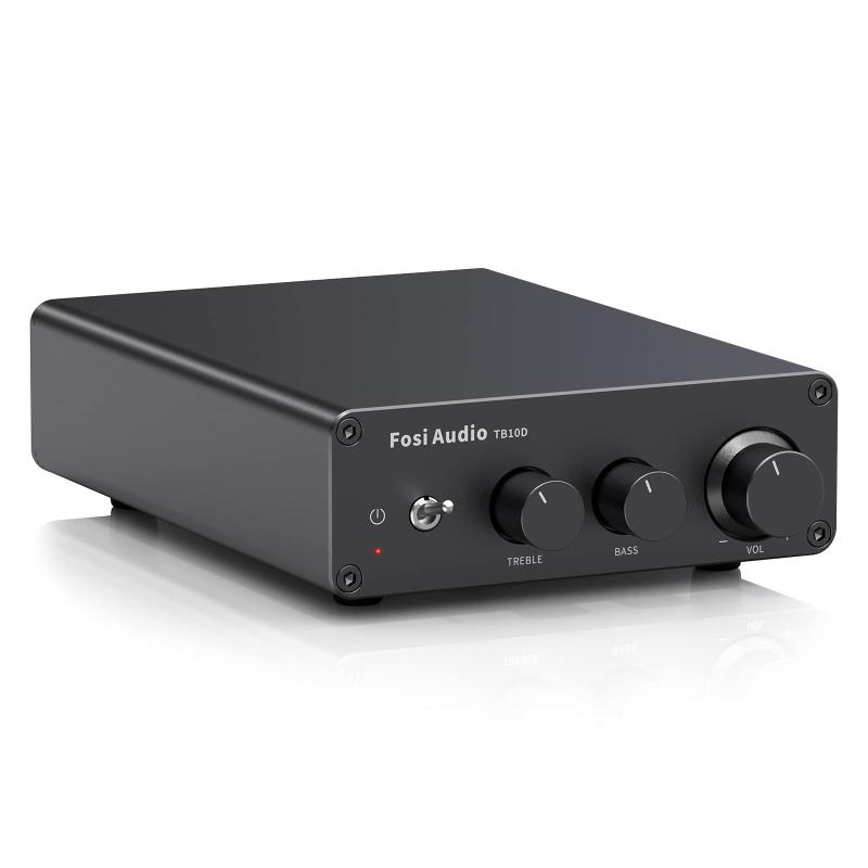 Fosi Audio 肺結核10D 600W 力強さアンプリファイアー TPA3255 デジタルアンプリファイアー 2.0CH 小型 オーディオ HiFi ステレオ 位置付けD アンプリファイアー 金棒引き用 身寄り用 32Vワット数付き添い人