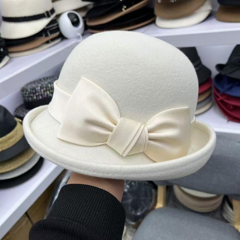 ベレー帽 レディース 秋冬 帽子 ウール 小顔効果 ハット 上品 きれいめ かわいい 蝶結び おしゃれ お出かけ 普段使い 防寒