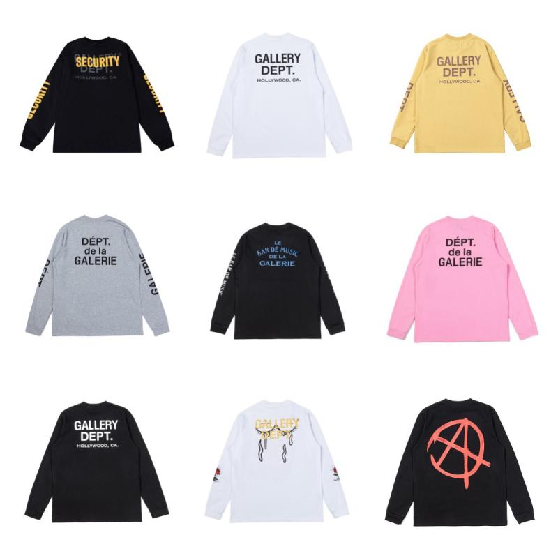 Tシャツ 男女兼用 GALLERY DEPT ロゴプリント コットン トップス カットソー ストリート カジュアル 普段使い ルームウェア 春夏