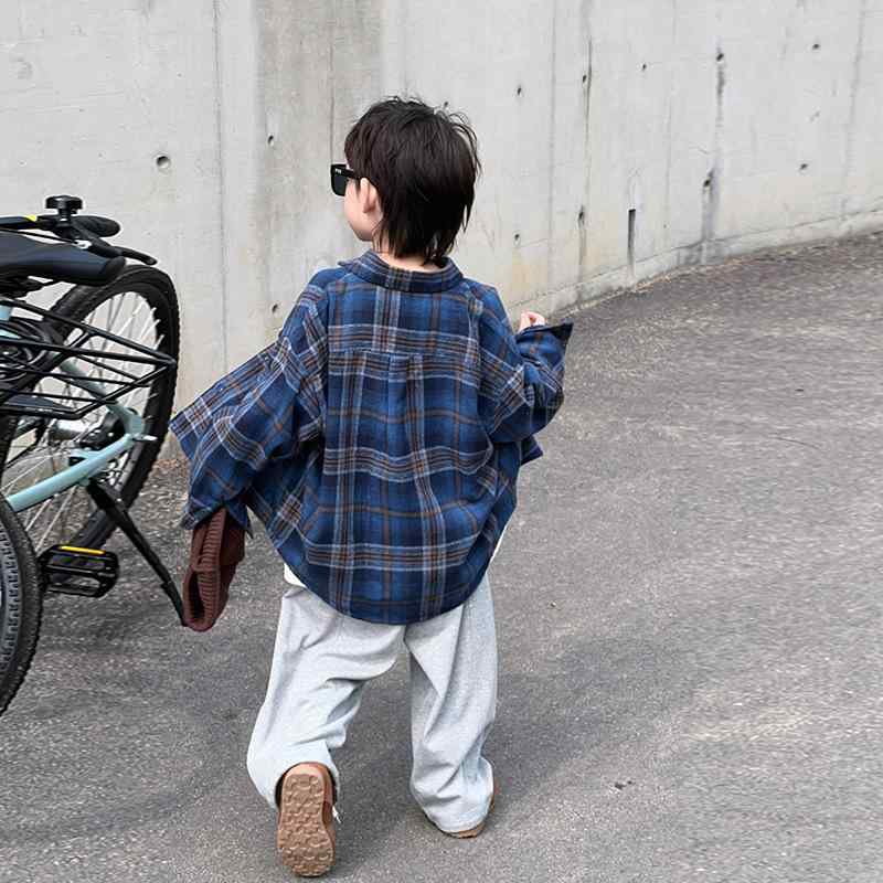 シャツ 子供服 長袖シャツ 男の子 チェック柄 春秋 おしゃれ カジュアル 綿 柔らかい 100cm 110cm 120cm 130cm 140cm 150cm