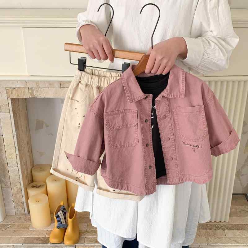シャツ キッズ 長袖 子供服 男女兼用 コットン100% 柔らかい 翻襟 カートゥーン柄 落書き風 デザイン ウォッシュ加工 こども用 トップス 春秋2