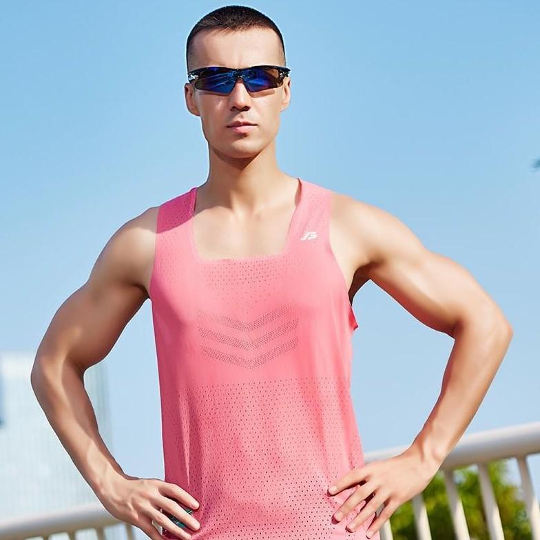 ベスト 男性用 超軽量 アウトドア レジャー スポーツ ランニング ウェア 速乾性 通気性 メッシュ ポリエステル