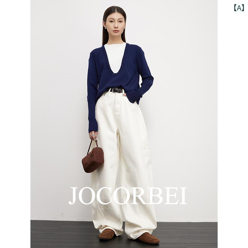 ジーンズ レディース 高腰 テーパードパンツ デニム ジーパン 白 白いこと 無地 綿 綿織物 心地好い 通い 普段使い 日用品雑貨・文房具・手芸-その他