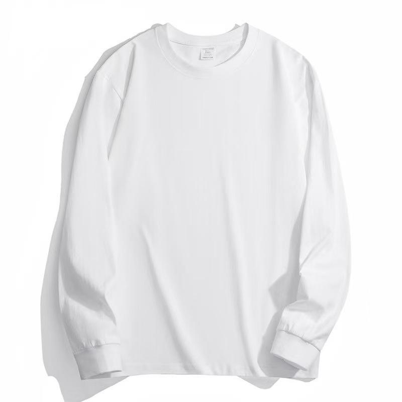 Tシャツ 男性用 無地 長袖 厚手 インナー トップス カットソー 綿100% コットン 春秋 四季 普段使い デイリー