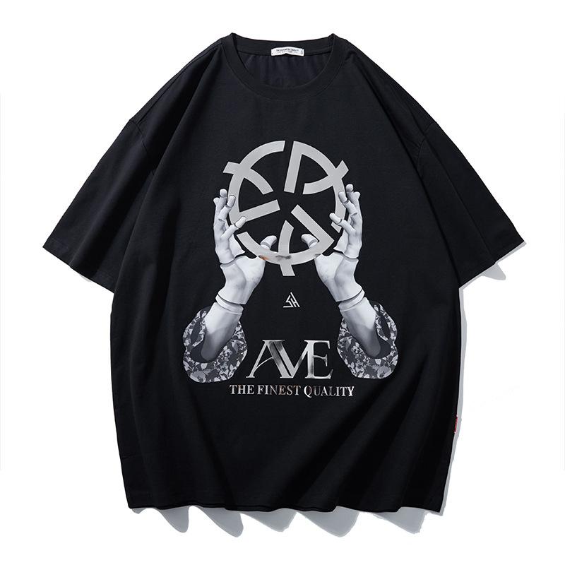 Tシャツ メンズ 男性用 大きいサイズ バスケ プリント ドロップショルダー コットン混紡 厚手 通気性 スポーツ ウェア2