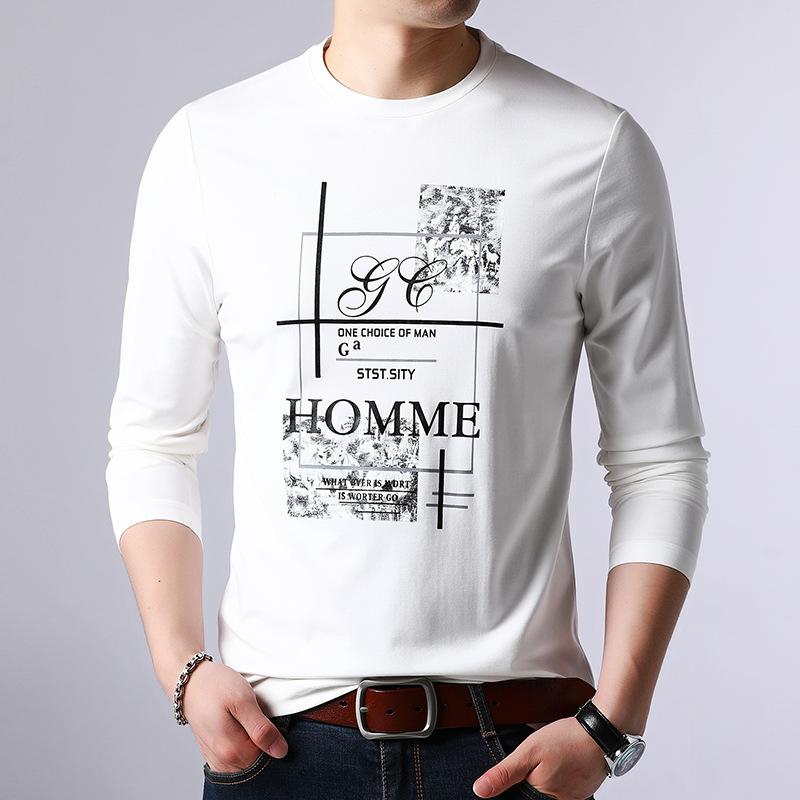 Tシャツ メンズ 長袖Tシャツ 接触冷感 シルク混 カットソー 無地 スリム Uネック インナー 男性用 トップス 春 秋 冬 黒 緑