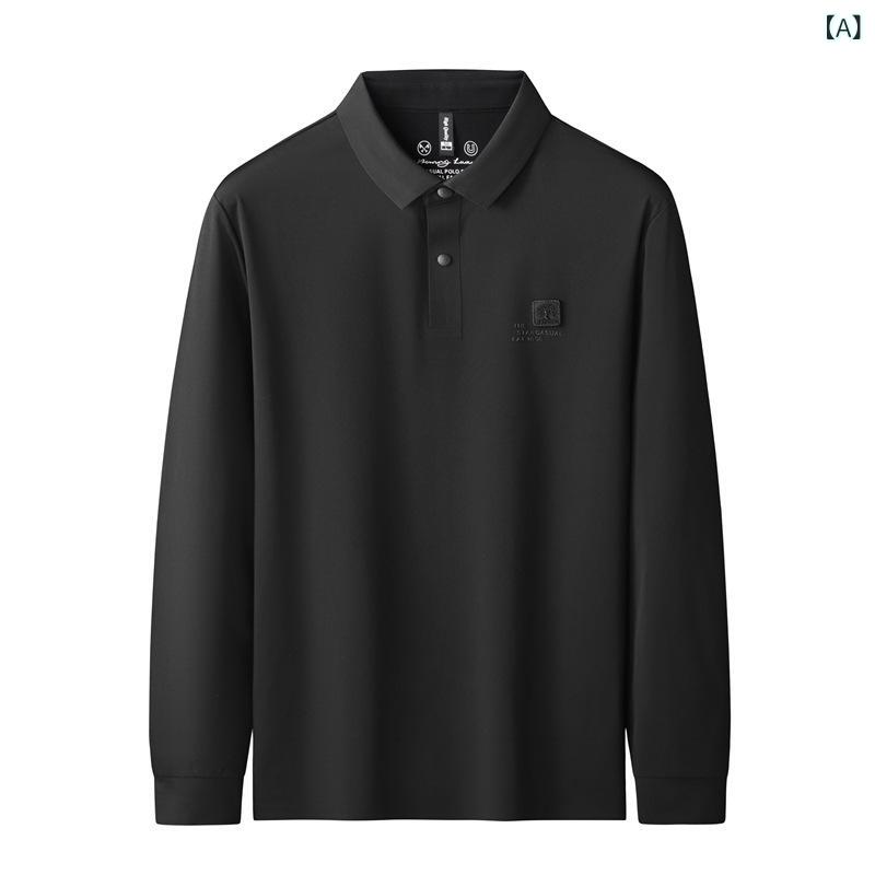 Tシャツ 男性用 大きいサイズ ビジネス 紳士服 カジュアル トップス 長袖 襟付き 無地 春秋 ルームウェア 普段使い2 10,313円