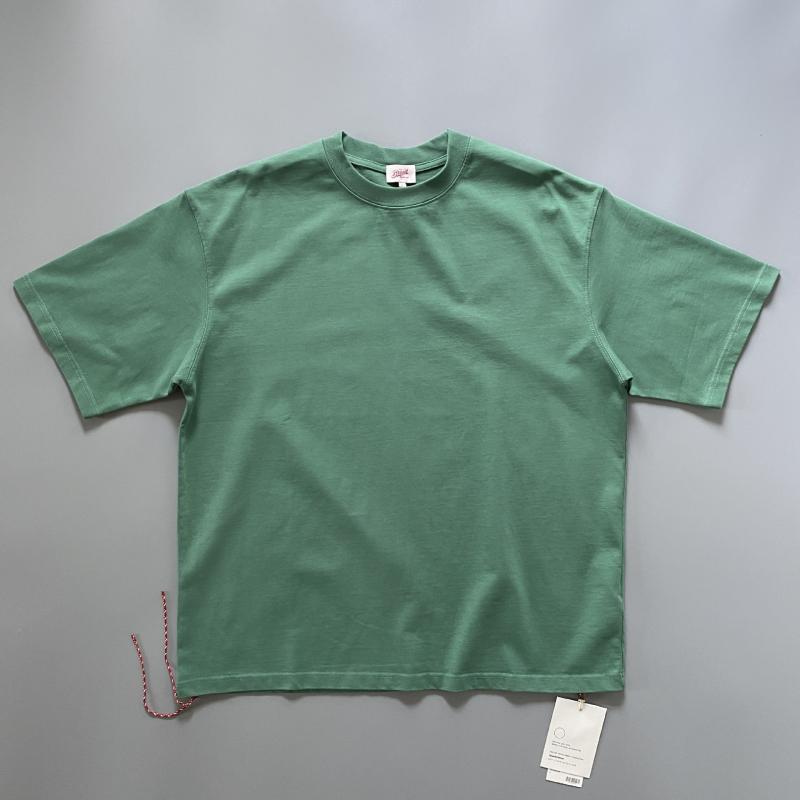 Tシャツ メンズ 男性用 ラッキーアイテム 赤色 無地 厚手 コットン 半袖 トップス ルーズフィット ドロップショルダー カットソー 春2｜clearstore