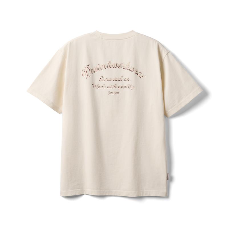 Tシャツ 男性用 ゆったり 厚手コットン プリント 半袖トップス ラウンドネック ドロップショルダー 日常着 部屋着