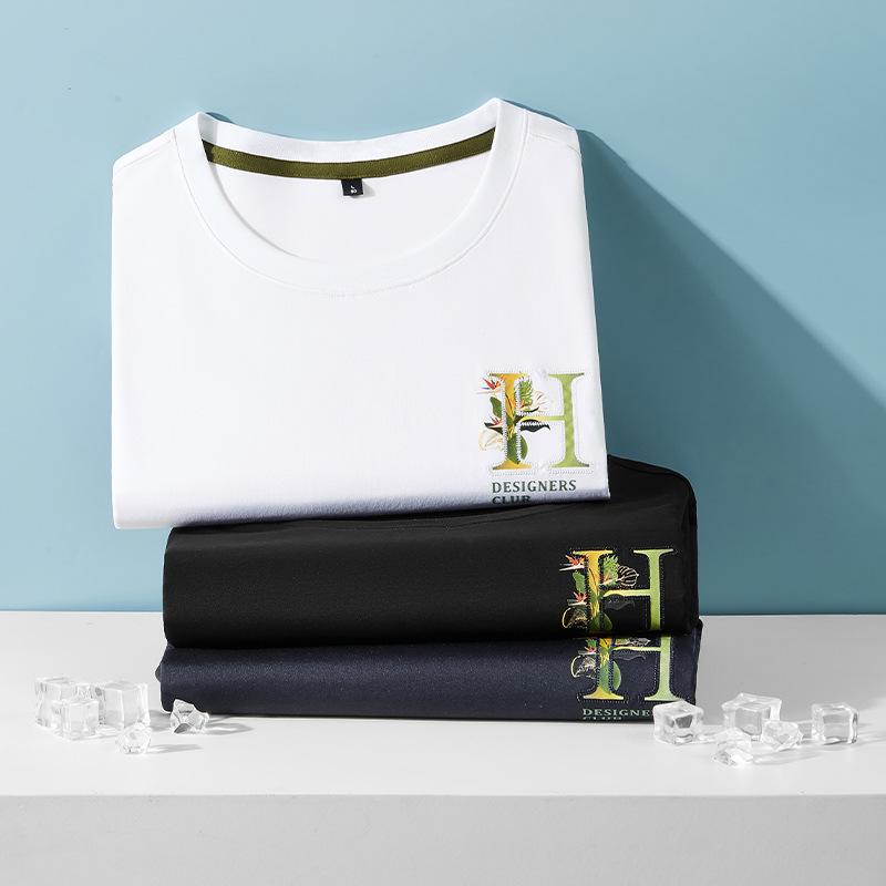 Tシャツ 男性用 半袖 ラウンドネック ビッグシルエット ゆったりサイズ プリント 薄手 通気性 ホワイト ブラック ブルー M L XL 2XL 3XL 4XL 5XL 6XL 7XL 8XL