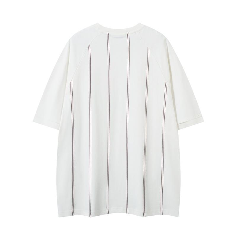 Tシャツ 男性用 ストリート アメカジ 古着風 ボーダー 半袖 トップス 接触冷感 普段使い 部屋着
