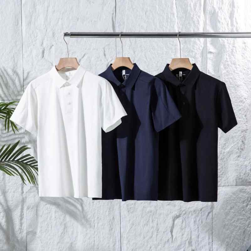 Tシャツ メンズ 男性用 ポロシャツ アウトドア スポーツウェア 普段使い 通勤用 接触冷感 吸湿速乾 ブラック 石青 ホワイト