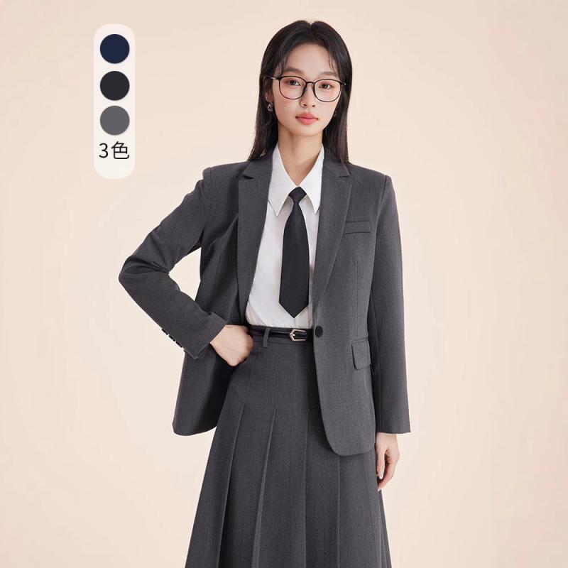 背広 レディース 薄墨色系 烏兎物 面談 フォーマル テーラードジャケット 事務服 リクルート 商行為 執務室表現スタイル ポリエステル 粘・屬??2
