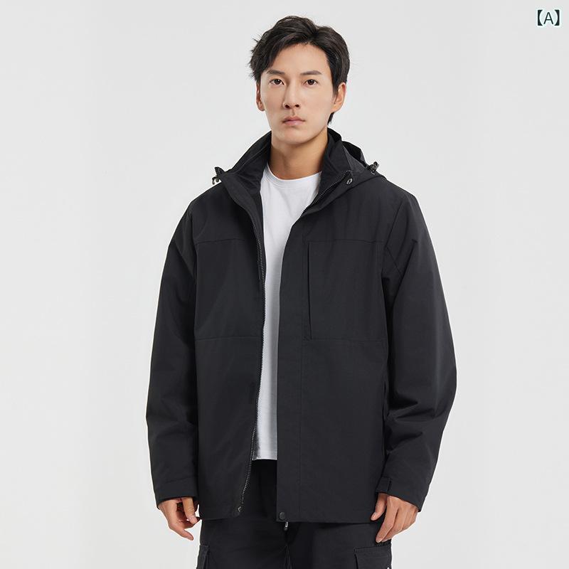 マウンテンパーカー メンズ レディース 防水 防風 防寒 アウター 3way ジャケット 男女兼用 登山 釣り ウェア アウトドア 撥水 多機能 ジャンパー 作業着