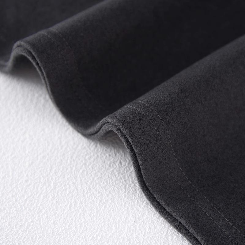 Tシャツ 男性用 長袖 カットソー 裏起毛 ハイネック ポリエステル 無地 秋冬 大きいサイズ 伸縮性 通気