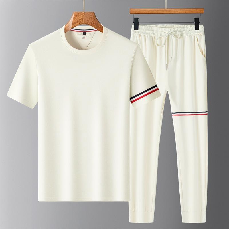 Tシャツ メンズ 半袖 ハーフパンツ セットアップ 男性用 丸首 コットン混紡 カジュアル トップス ボトムス 普段使い 部屋着 春夏 ホワイト 白 紺 ブラック 黒 5,249円