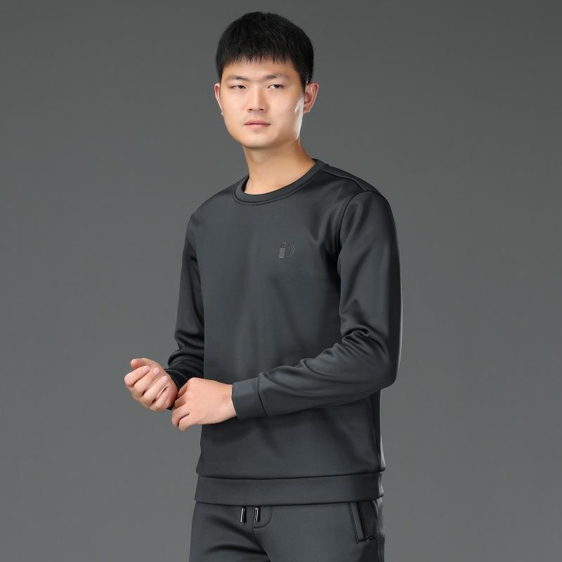 トレーナー メンズ 秋冬 男性用 運動 トップス カジュアル 長袖 Tシャツ プルオーバー スウェット ゆったり 大きめサイズ 部屋着 アウトドア 深グレー 紺色 黒色2｜clearstore