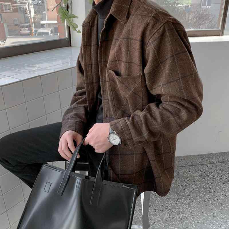 シャツ メンズ 男性用 厚手 チェック柄 ネルシャツ 長袖 暖かい カジュアル 普段使い 秋冬｜clearstore