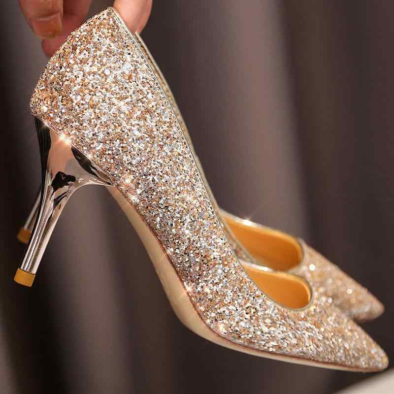 ウェディングシューズ レディース シャンパンゴールド パンプス ローヒール ポインテッドトゥ 結婚式 ブライダルシューズ フラット 二次会 パーティー 披露宴 花嫁 チャイナドレス 演奏会 発表会 大きいサイズ 小さいサイズ